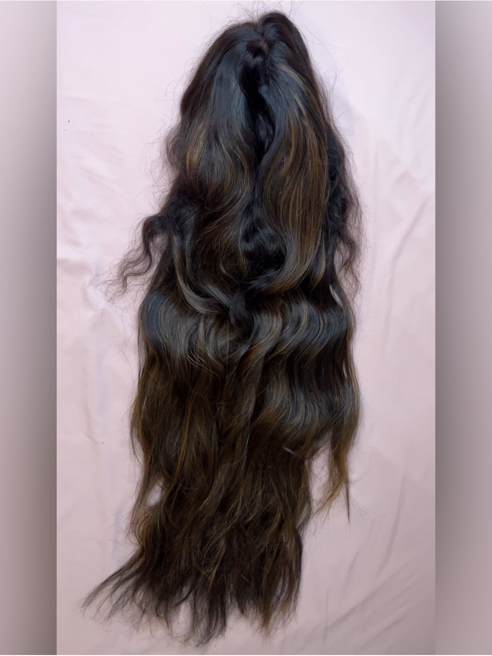 26” Highlight Body Wave Wig - Human Hair Blend